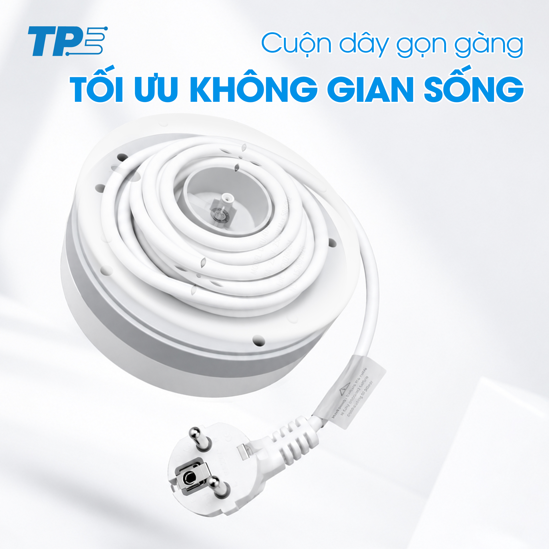Ổ Cắm Kéo Dây Đa Năng USB TPE