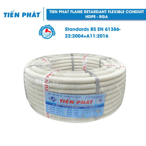 Tiến Phát Flexible Conduit – HDPE – White