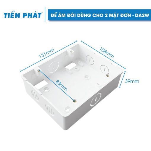 2 Gang Push Wall Box