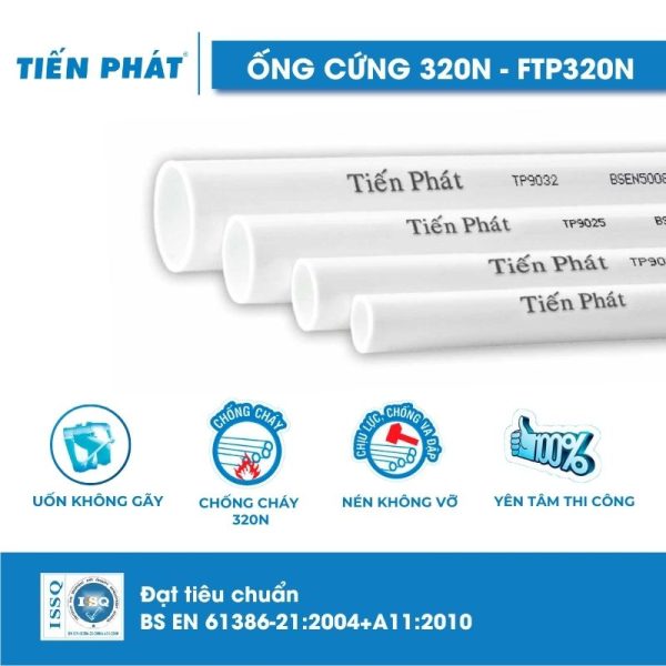 Ống Cứng PVC Tiến Phát - Chịu Lực Nén 320N