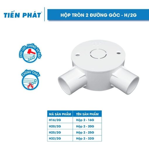 Hộp Tròn 2 Đường Góc