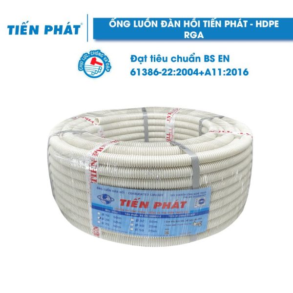 Ống Luồn Đàn Hồi Tiến Phát - HDPE - Màu Trắng