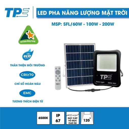 Led Pha Năng Lượng Mặt Trời - Solar Led Flood Light