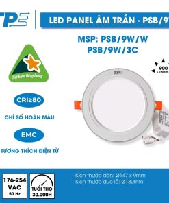 Đèn Led Panel Âm Trần Viền Bạc