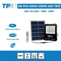 Led Pha Năng Lượng Mặt Trời - Solar Led Flood Light