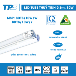 Bộ Đèn Led Tube Thuỷ Tinh