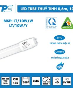 Bóng Led Tube Thuỷ Tinh 0.6M 10W