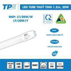 Glass LED Tube Light 1.2M 20W