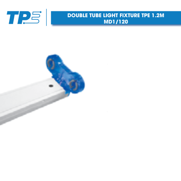 DOUBLE TUBE LIGHT FIXTURE TPE 1.2M
