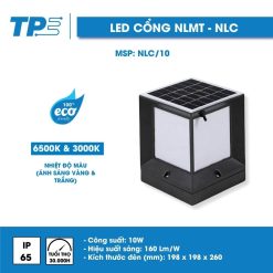 ĐÈN LED CỔNG NLMT 10W 3000K-6500K