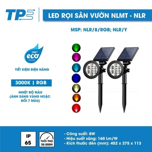 Đèn Led Sân Vườn Năng Lượng Mặt Trời