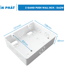 2 Gang Push Wall Box