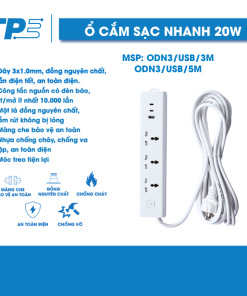 TPE Ổ cắm điện sạc nhanh 20W USB - Type C