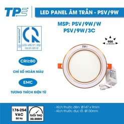 Đèn Led Panel Âm Trần Viền Vàng