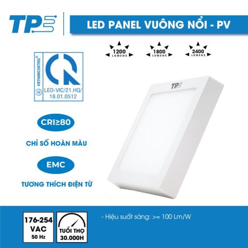 Đèn Led Panel Vuông Nổi