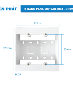 2 Gang PANA Surface Box