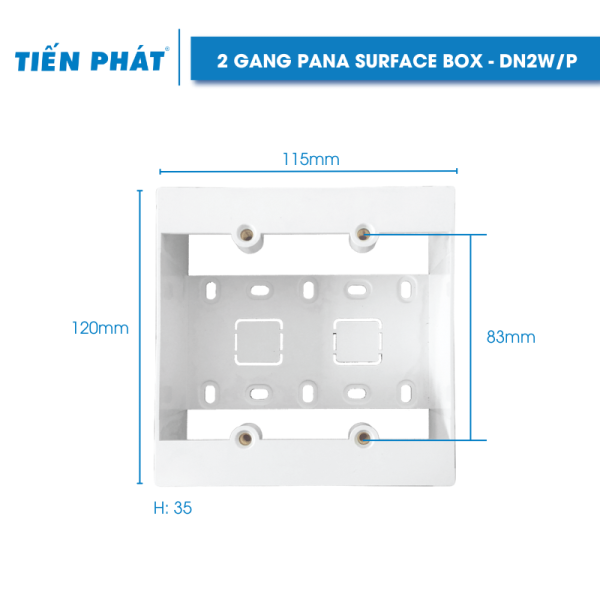 2 Gang PANA Surface Box