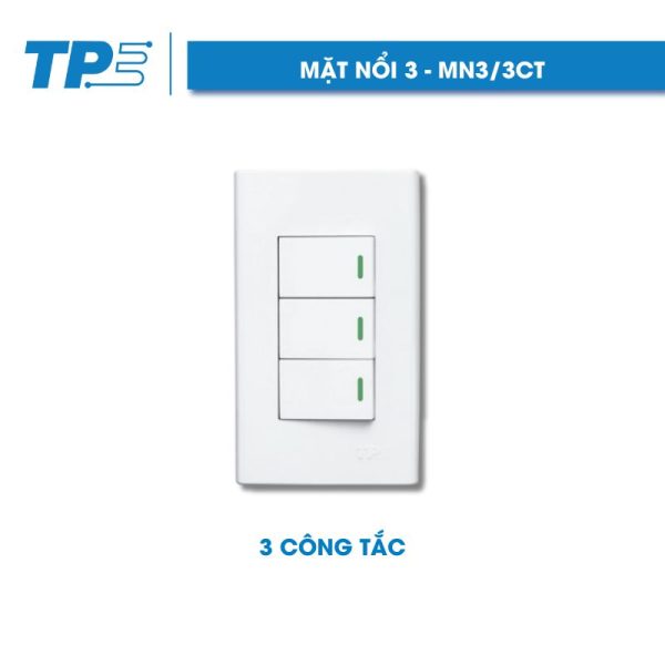 Mặt nổi 3, 3 công tắc