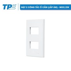 Mặt 2 công tắc ổ cắm (lắp âm)