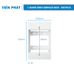 1 Gang SINO Surface Box