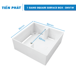 1 Gang Square Surface Box