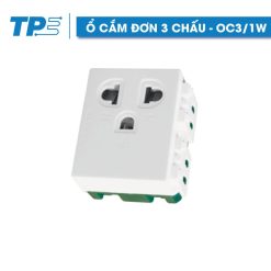 Ổ cắm đơn 3 chấu