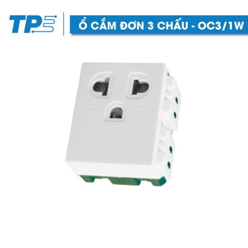 3-Prong Single Power Socket