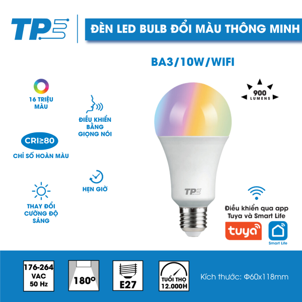 TPE Đèn Led Bulb đổi màu thông minh
