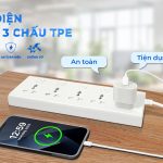 5-OUTLET 3-PRONG TPE POWER STRIP: SAFE AND CONVENIENT