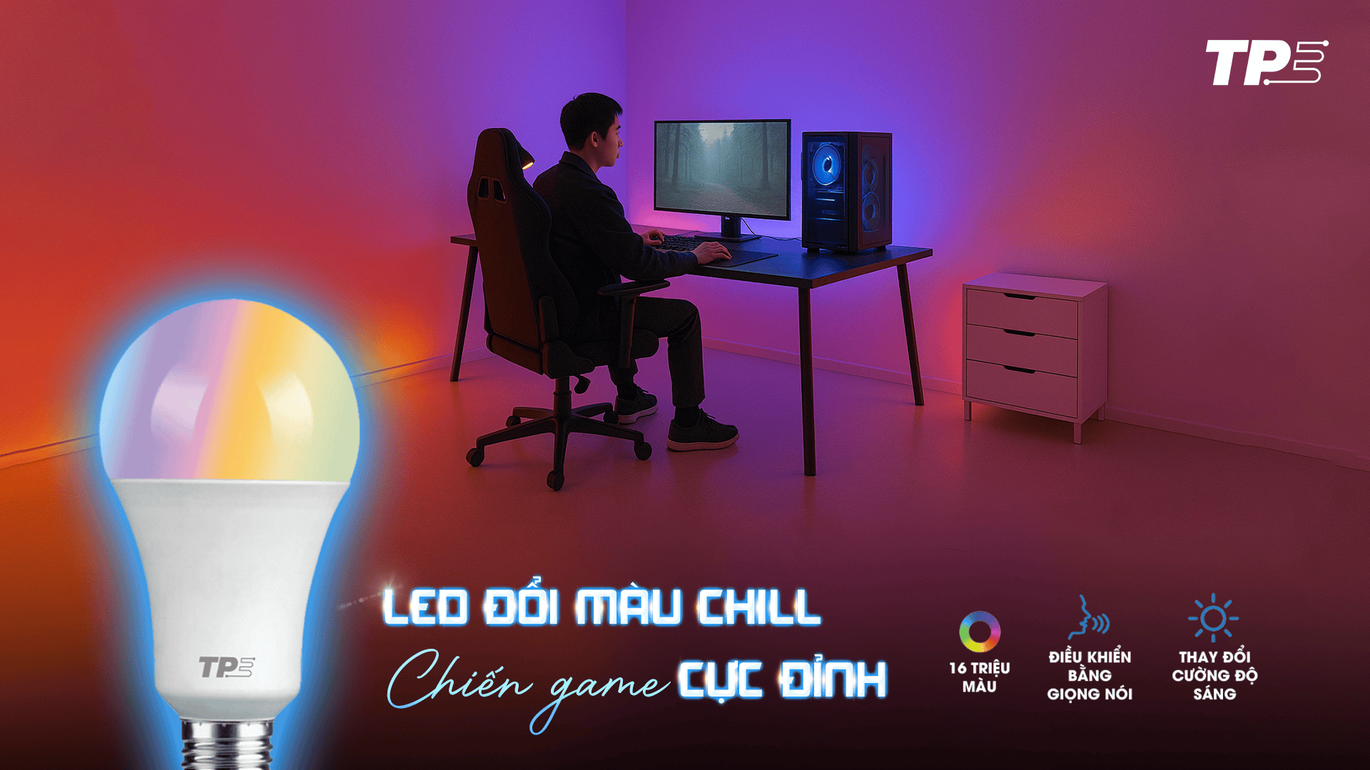 TPE Color-Changing LED Bulb