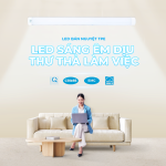 LED BÁN NGUYỆT TPE: LED SÁNG ÊM DỊU, THƯ THẢ LÀM VIỆC 