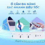 Ổ CẮM SẠC NHANH USB 20W TPE: Ổ CẮM ĐA NĂNG, SẠC NHANH SIÊU TỐC