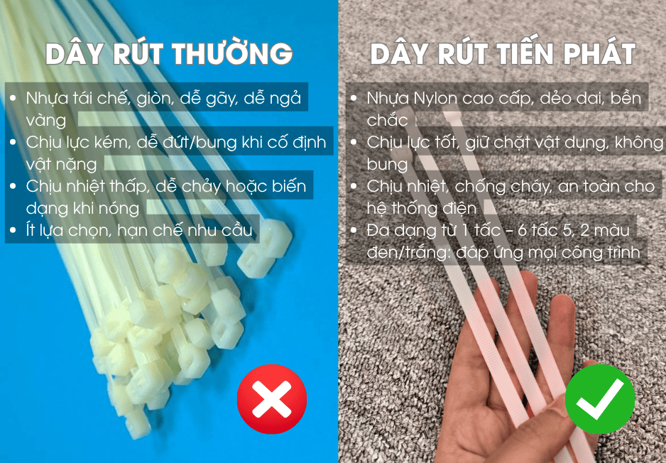 DÂY RÚT NHỰA TIẾN PHÁT