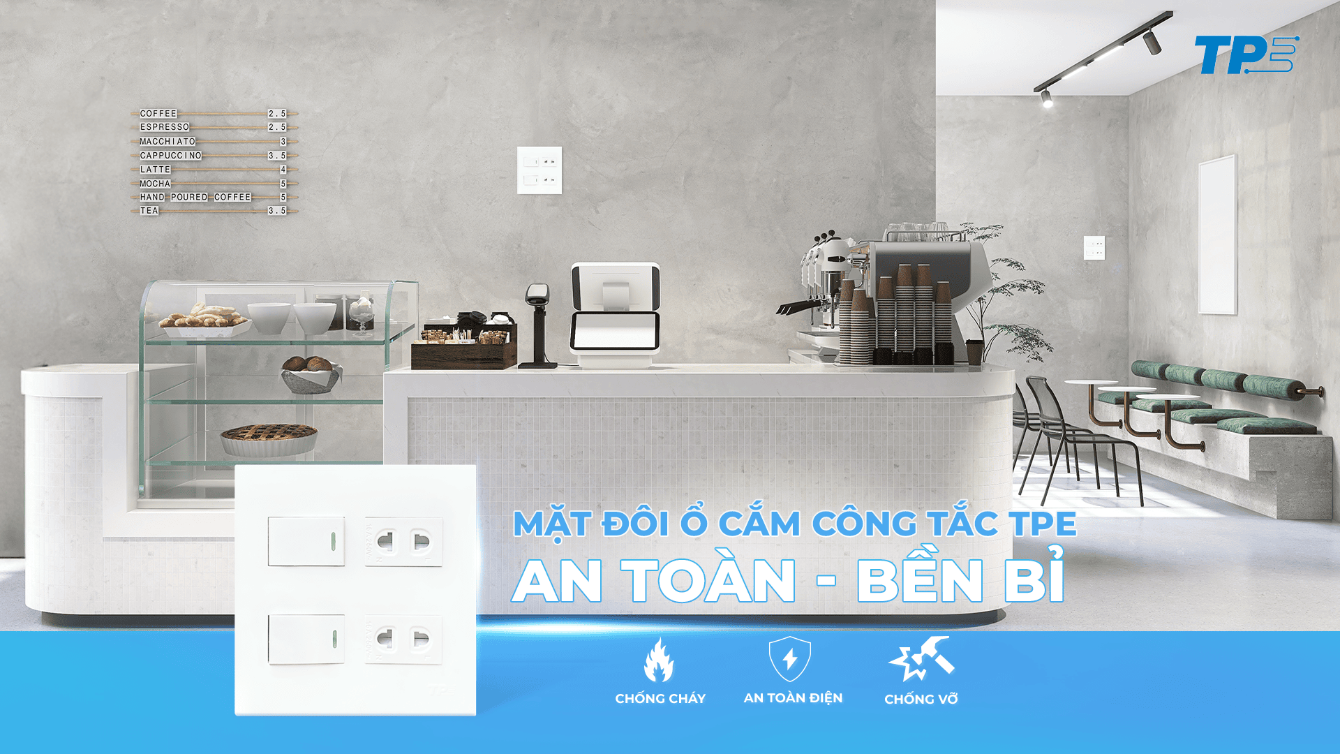 ổ cắm công tắc tpe