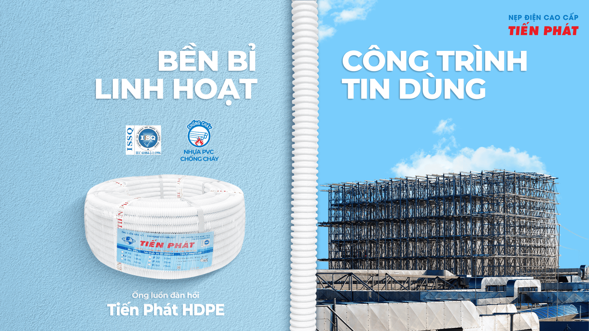 ống luồn đàn hồi tiến phát hdpe