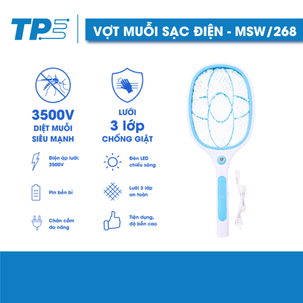 vợt muỗi sạc điện tpe
