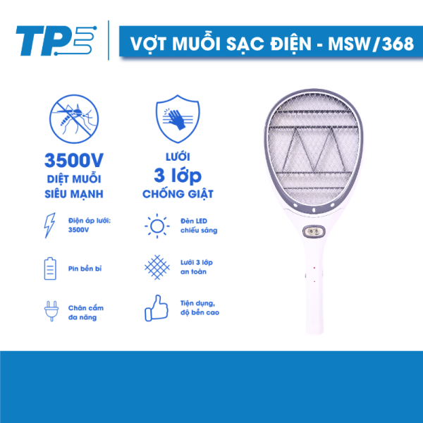 vợt muỗi sạc điện tpe