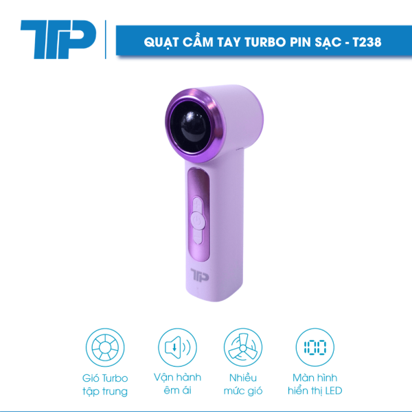 Quạt cầm tay Turbo Pin sạc TTP - T/238