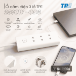 Ổ CẮM ĐIỆN 3 LỖ TPE