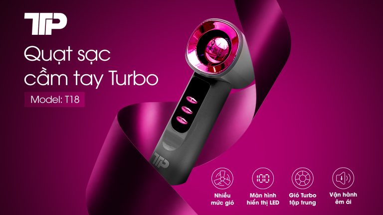 Quạt Sạc Cầm Tay Turbo T18