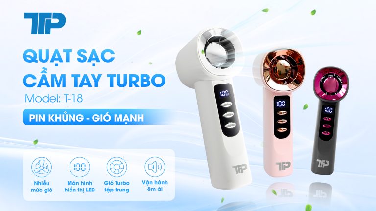 Quạt cầm tay Turbo Pin Sạc
