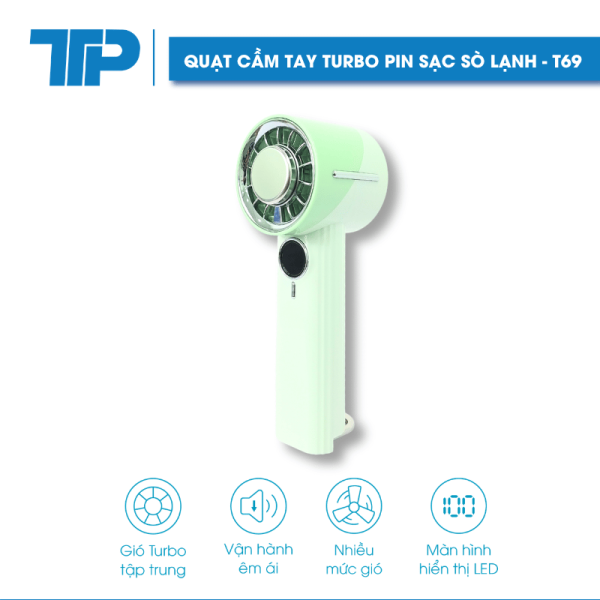Quạt cầm tay Turbo Pin sạc