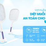 VỢT MUỖI SẠC ĐIỆN TPE: DIỆT MUỖI CỰC ÊM, AN TOÀN CHO CẢ NHÀ