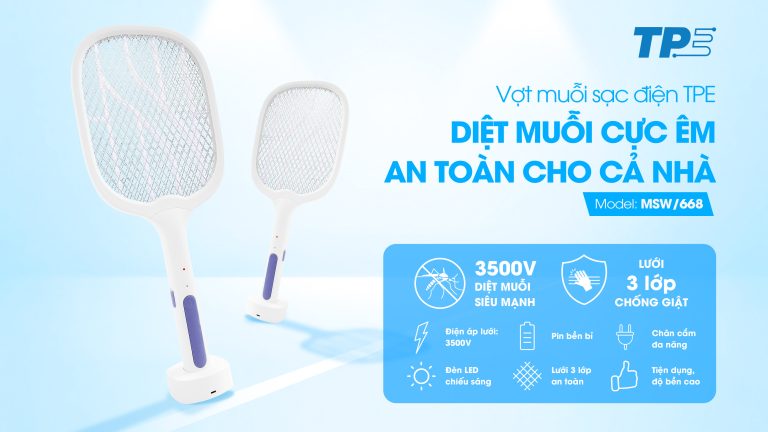 Vợt muỗi sạc điện TPE